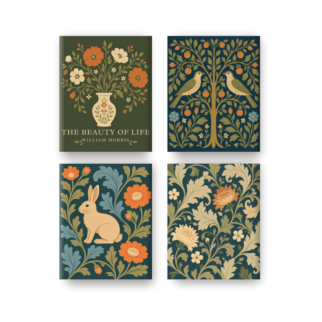 4 Mini Paintings | Tuin Tapijt Set