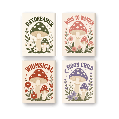 4 Mini Paintings | Dagdroom Set