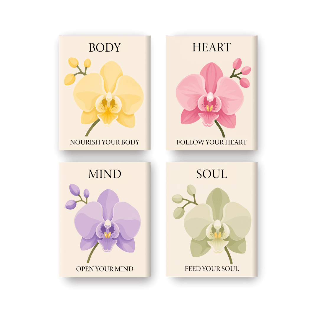 4 Mini Paintings | Voed je Ziel Set