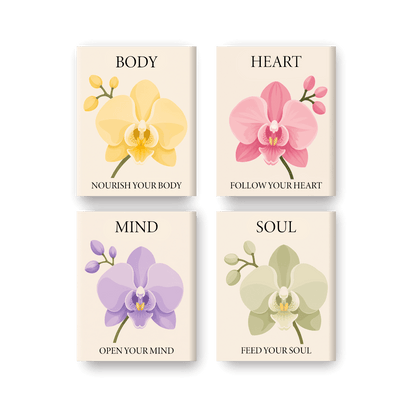 4 Mini Paintings | Voed je Ziel Set