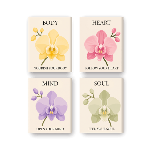4 Mini Paintings | Voed je Ziel Set