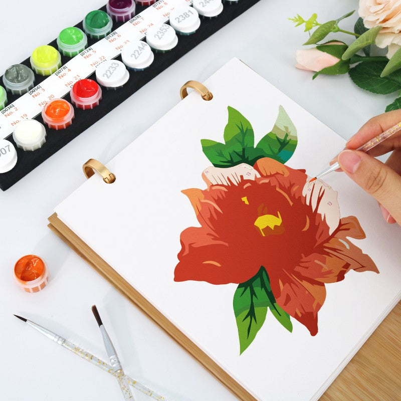 2026 Schilderen op Nummer Bureaukalender – Bloemen Editie