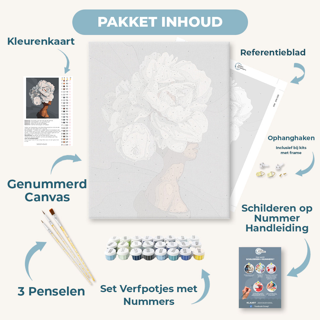 Vrouw met Bloemenhaar