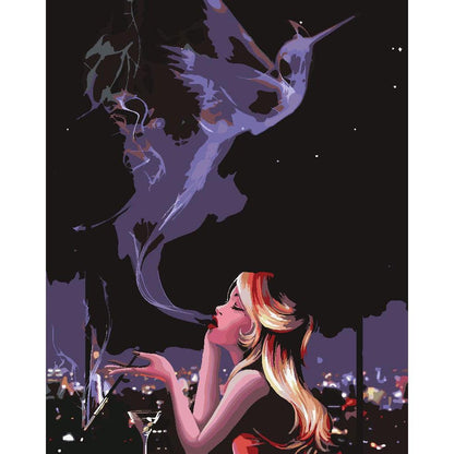 Schilder Op Nummers - Kolibrie dame - by Vink