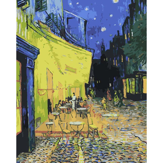Schilder Op Nummers - Caféterras bij Nacht - Vincent van Gogh