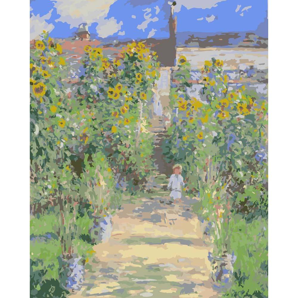 Schilder Op Nummers - De Tuin van Monet in Vétheuil - Claude Monet