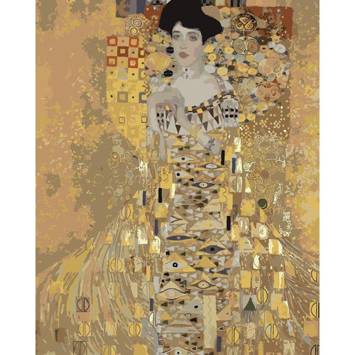 Portret van Adèle Bloch-Bauer I - Gustav Klimt