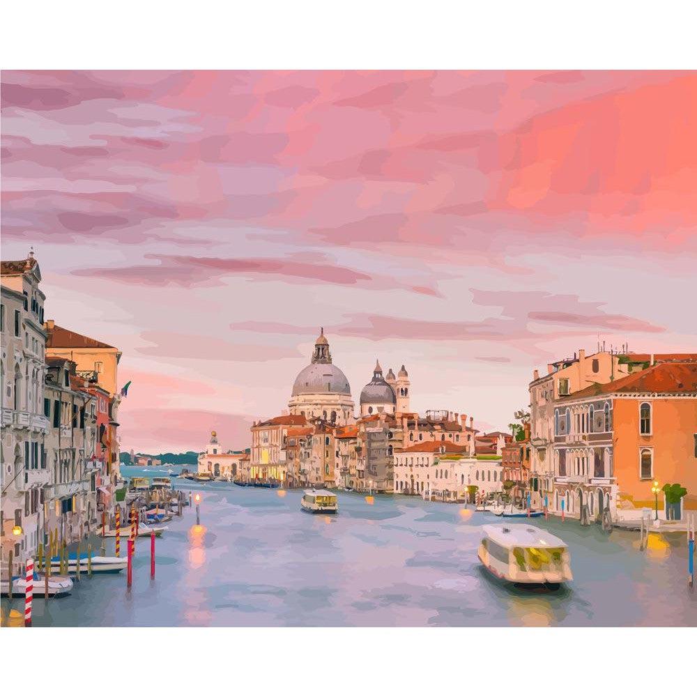 Schilder Op Nummers - Canal Grande in Venetië, Italië