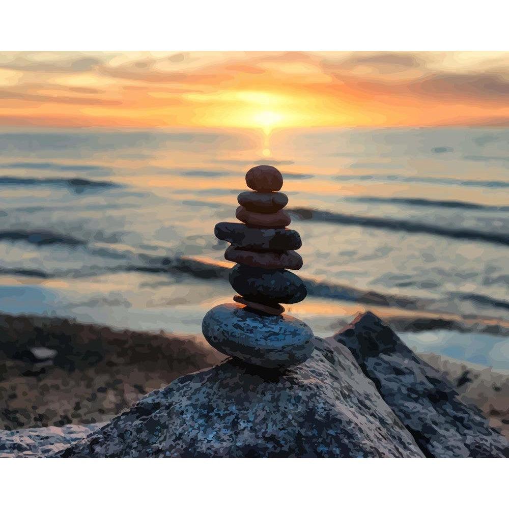 Schilder Op Nummers - Stenen aan Zee