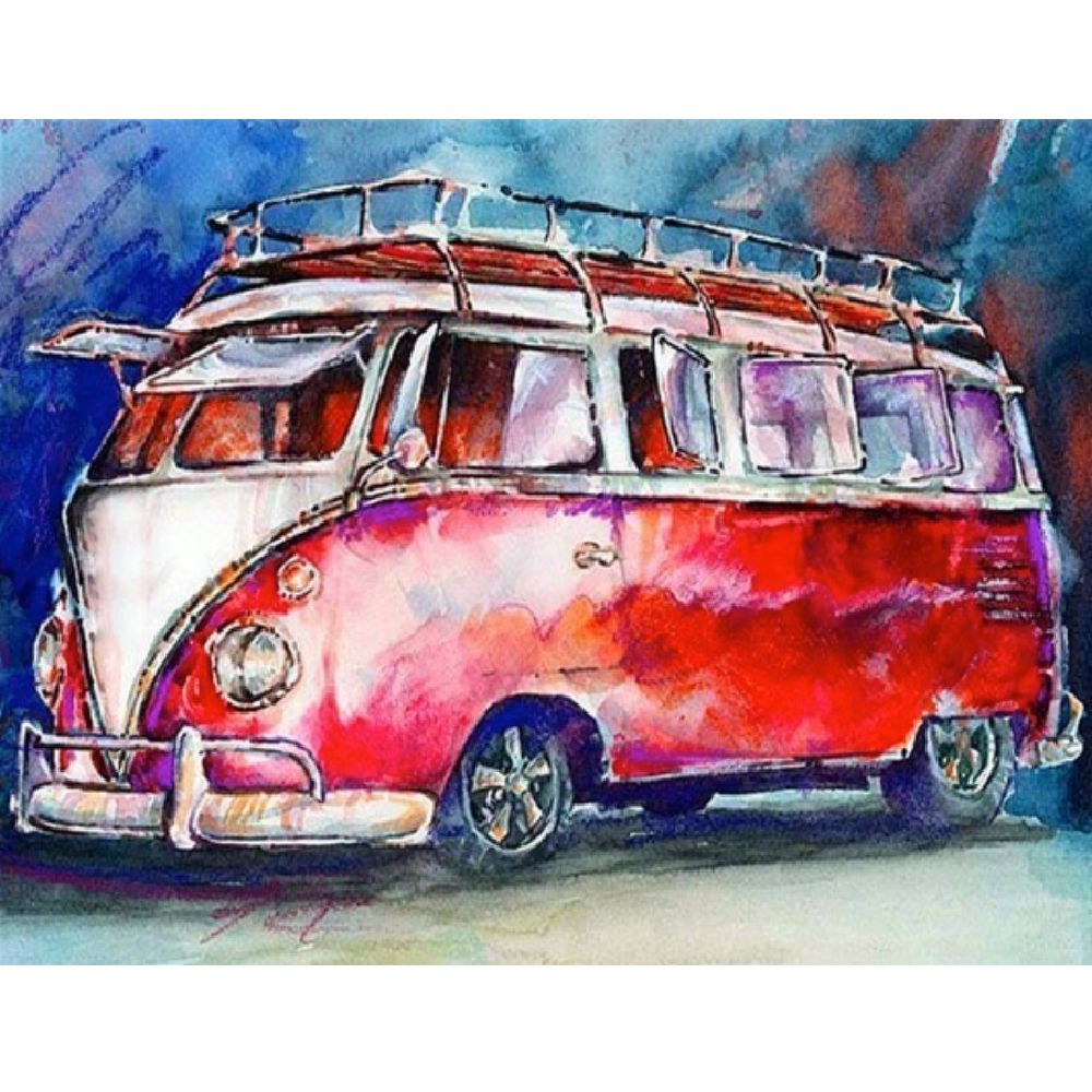 Schilder Op Nummers - Oude bus