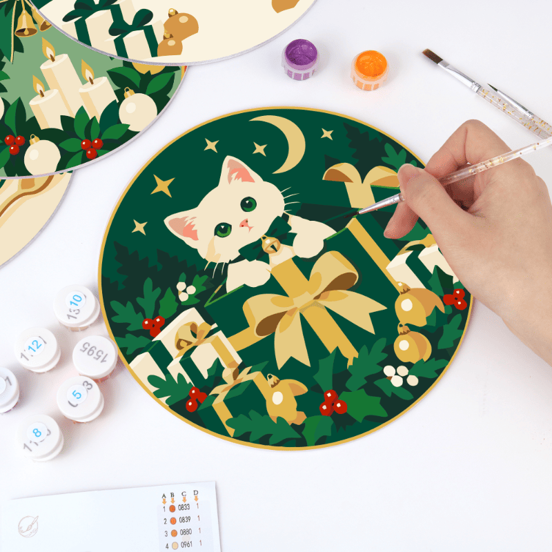 Schilder op Nummer Placemats – Kerstavond Set