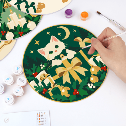 Schilder op Nummer Placemats – Kerstavond Set