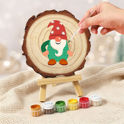 Schilder op Nummer Boomschijf - Kerstkabouter