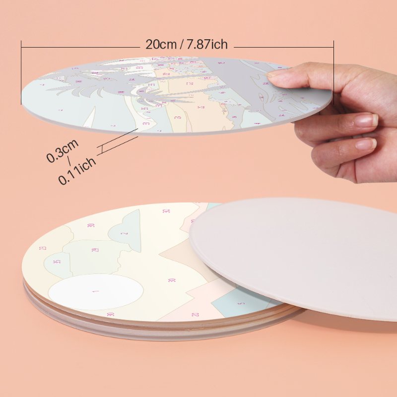 Schilder op Nummer - 6 Placemats | Landschappen set