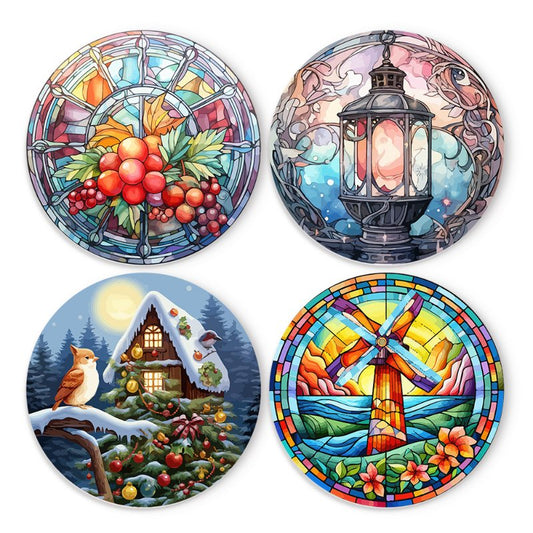 Schilder Op Nummers - Schilder op Nummer - 4 Placemats | Winter set