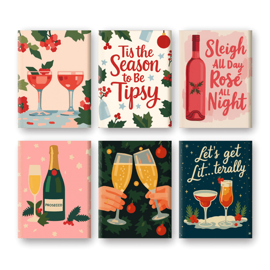 6 Mini Paintings | Tipsy Kerst Set