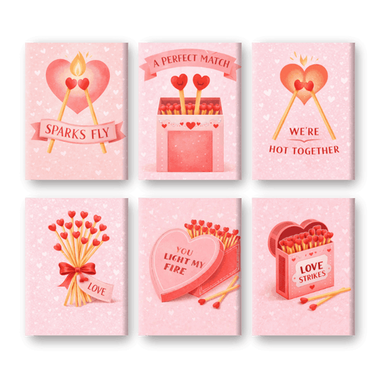 6 Mini Paintings | A Perfect Match Set- Schilderen op nummers