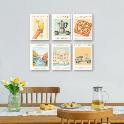 6 Mini Paintings | Bella Italia Set