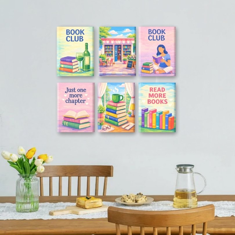 6 Mini Paintings | Boekenclub Set
