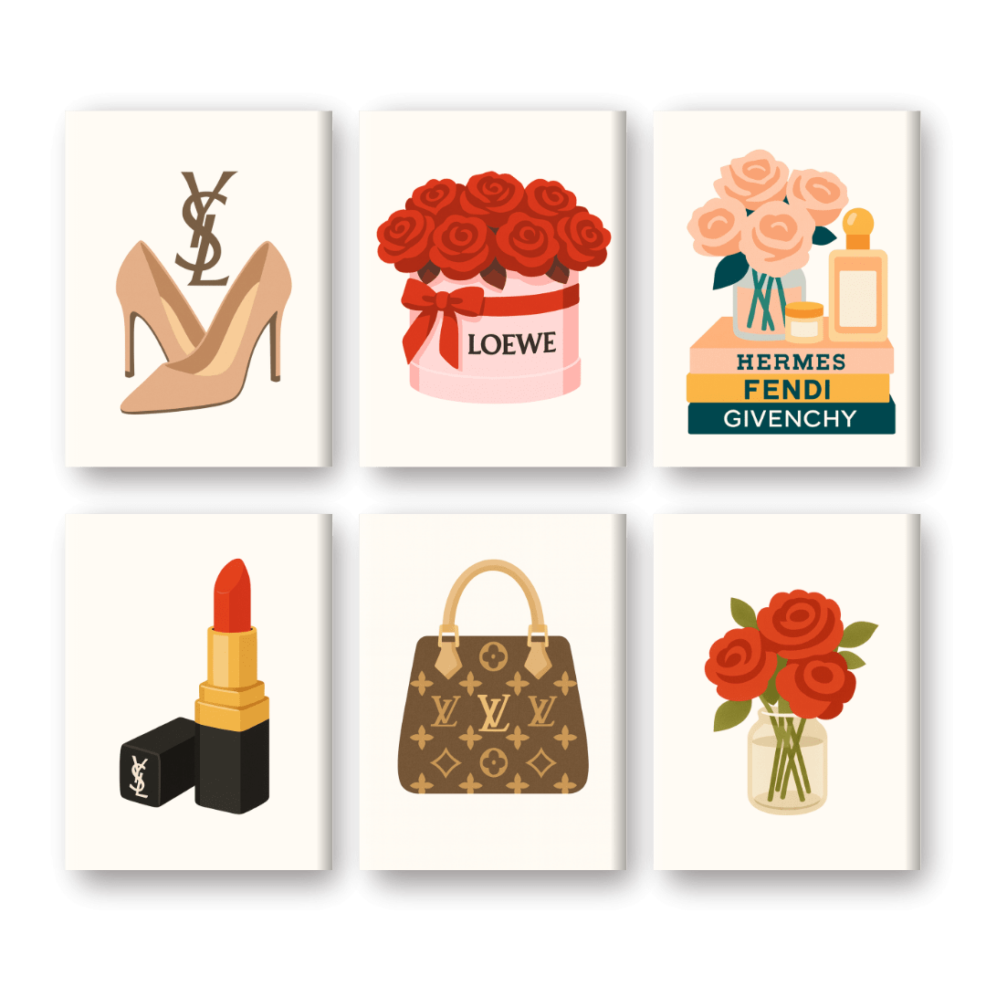 6 Mini Paintings | Merken Set