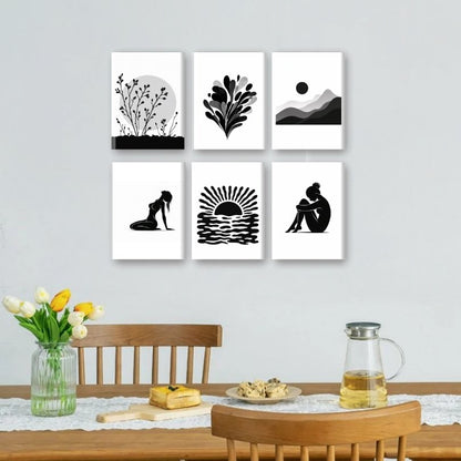 6 Mini Paintings | Kalme Essentie Set