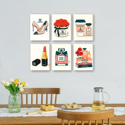 6 Mini Paintings | Elegante Merken Set