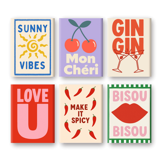6 Mini Paintings | Gin-Gin Set