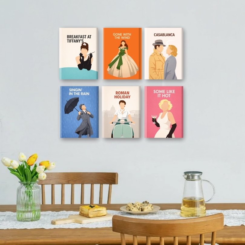 6 Mini Paintings | Iconische Films Set