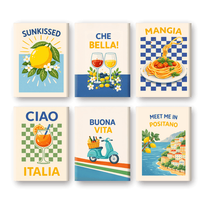 6 Mini Paintings | Italiaanse Buona Vita Set- Schilderen op nummers
