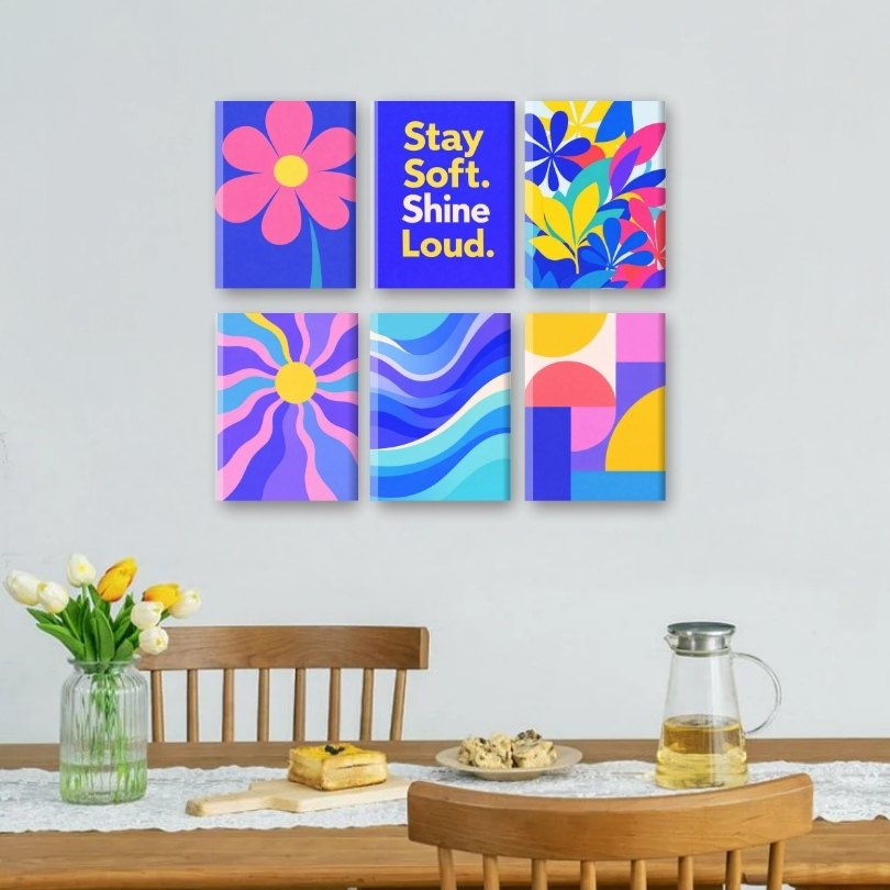 6 Mini Paintings | Kleur Pop Set