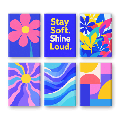 6 Mini Paintings | Kleur Pop Set- Schilderen op nummers