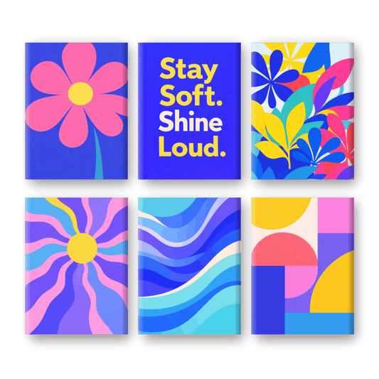 6 Mini Paintings | Kleur Pop Set- Schilderen op nummers