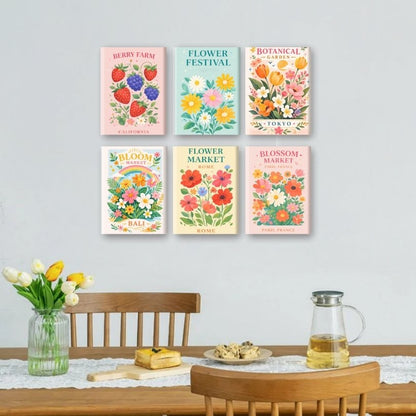 6 Mini Paintings | Bloemenfestival Set