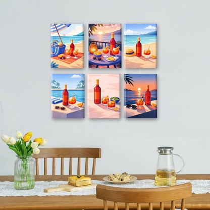 6 Mini Paintings | Aperitivo Zomer Set