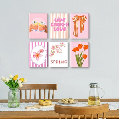 6 Mini Paintings | Leef Lach Heb Lief Set
