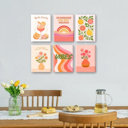 6 Mini Paintings | Zomer Vibes Set