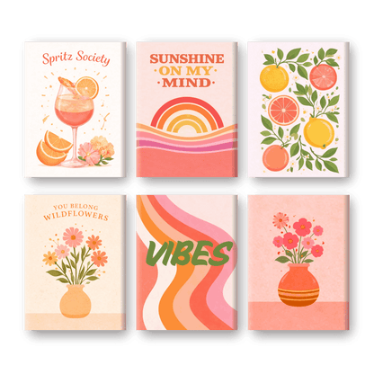 6 Mini Paintings | Zomer Vibes Set- Schilderen op nummers