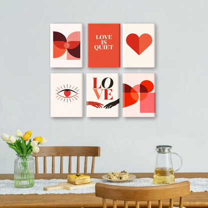 6 Mini Paintings | Love Is Quiet Set