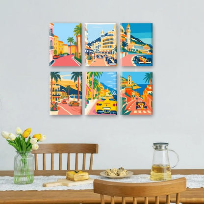 6 Mini Paintings | Monte Carlo Set