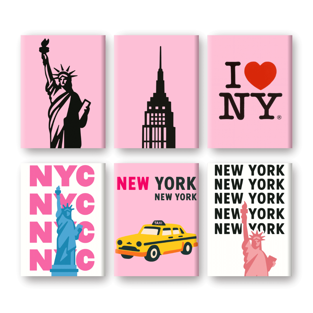 6 Mini Paintings | New York Set