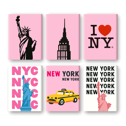 6 Mini Paintings | New York Set