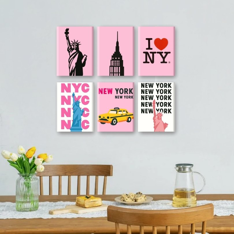 6 Mini Paintings | New York Set