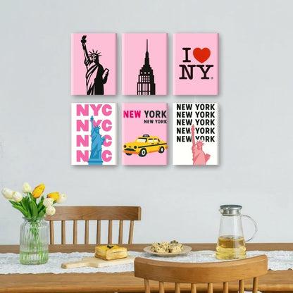 6 Mini Paintings | New York Set