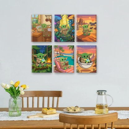 6 Mini Paintings | Kleine Sterrenontdekker Set