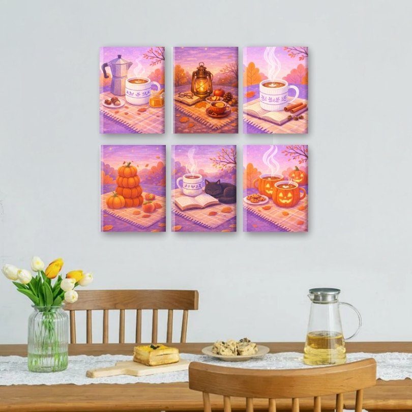6 Mini Paintings | Pompoen Spice Picknick Set