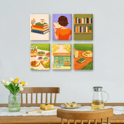 6 Mini Paintings | Stille Momenten Set