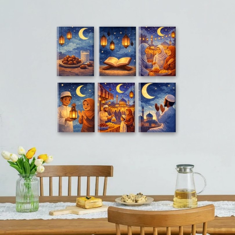 6 Mini Paintings | Ramadan Avonden Set