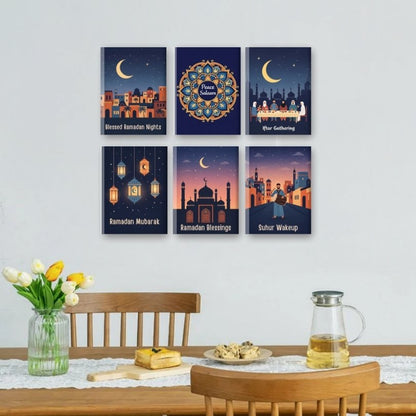 6 Mini Paintings | Ramadan Set