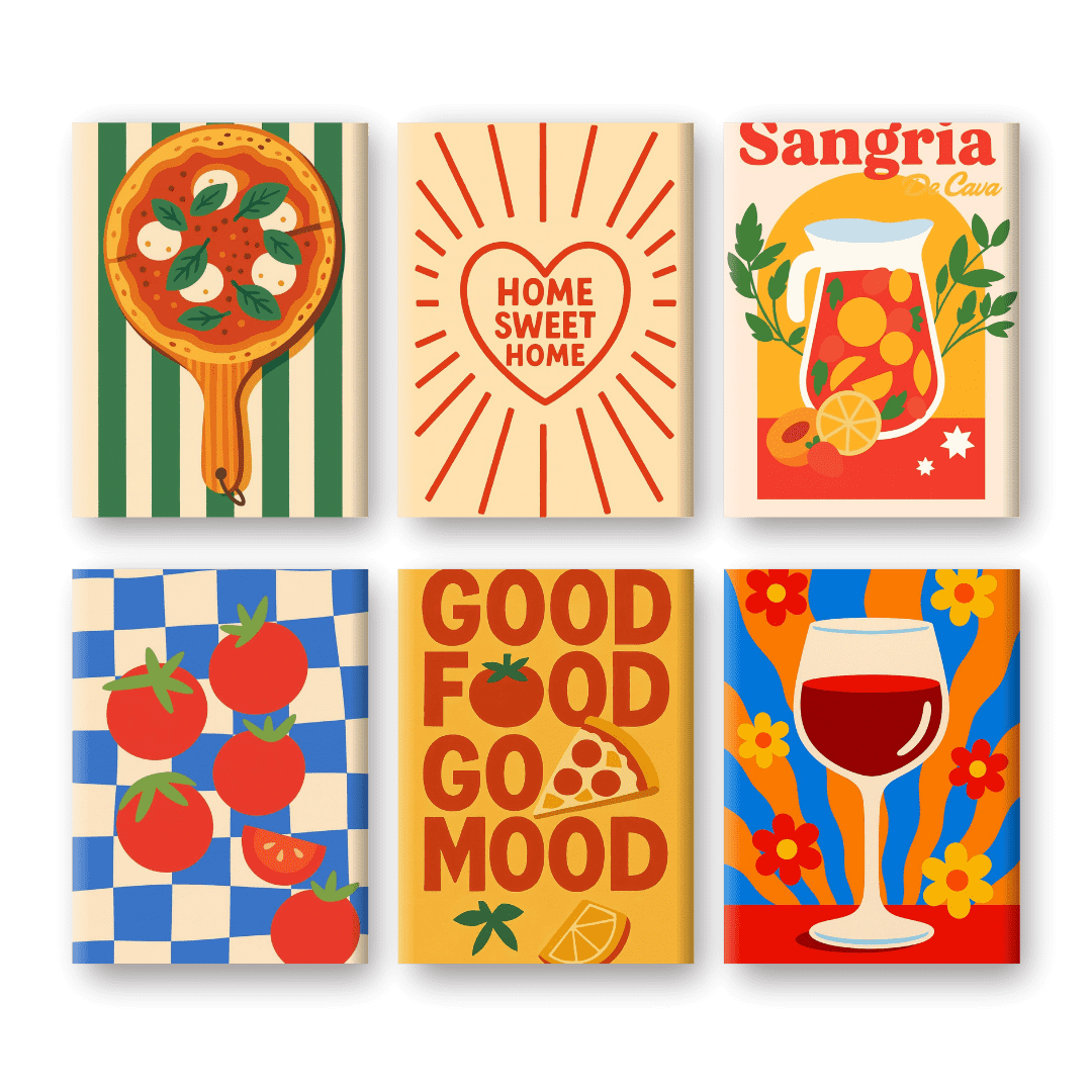 6 Mini Paintings | Sangria Set- Schilderen op nummers