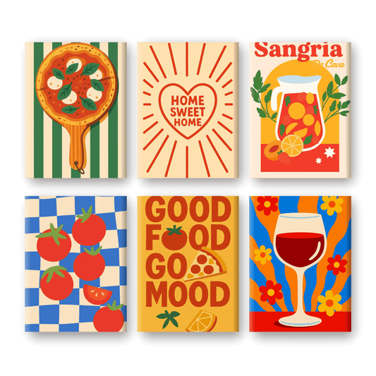 6 Mini Paintings | Sangria Set- Schilderen op nummers